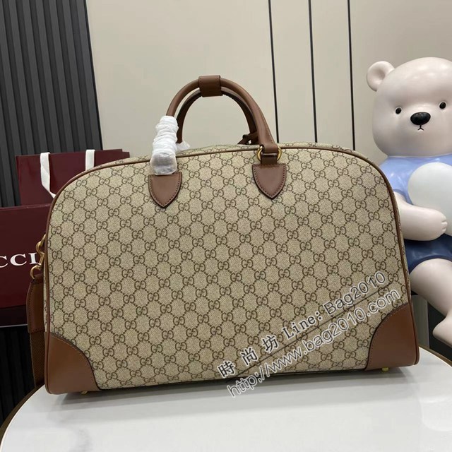 Gucci專櫃古馳最新款Emblem系列男女款手提旅行包旅行袋 jh2684型號：821148